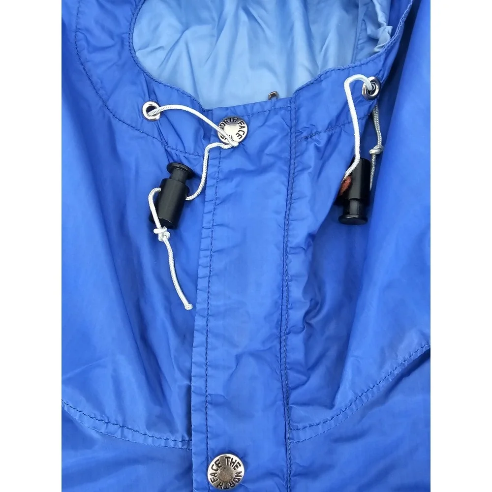 North Face Jacket Men‎ Small Blue Vintage Gore Tex  Zip Snap Hoodie Coat USA